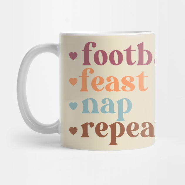 Football Feast Nap Repeat by Nova Studio Designs